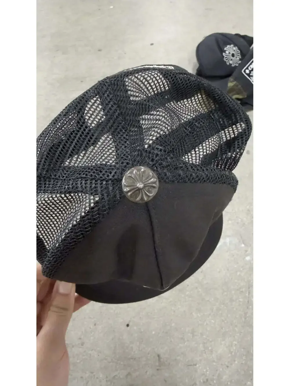 Embroidered Cross Trucker Hat